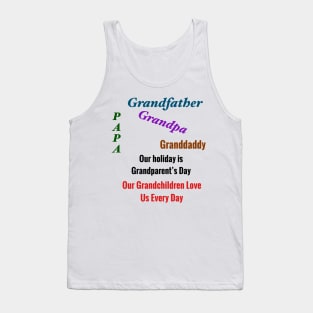 Grandparent’s Day Gifts for Grandfather-Grandpa-Papa-Granddaddy Tank Top